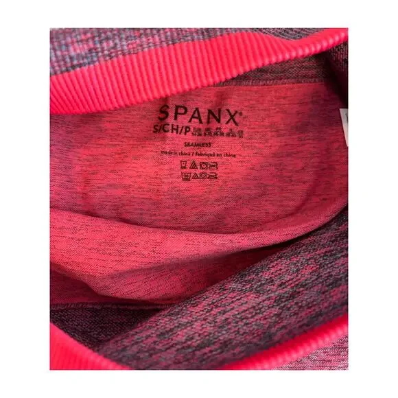 SPANX SEAMLESS SCULPT LEGGING SPACEDYE CORAL PUNCH NWT SIZE SMALL - Picture 5 of 6